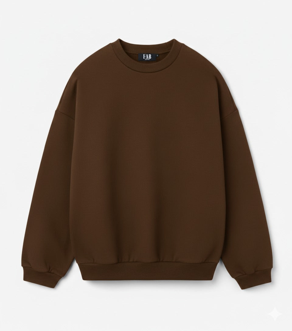 Brown Oversize Sweatshirts